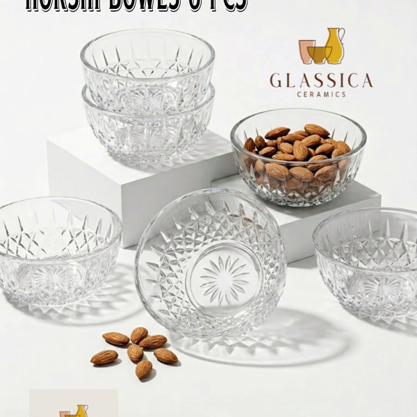 Glass Bowl Set 6 Pieces