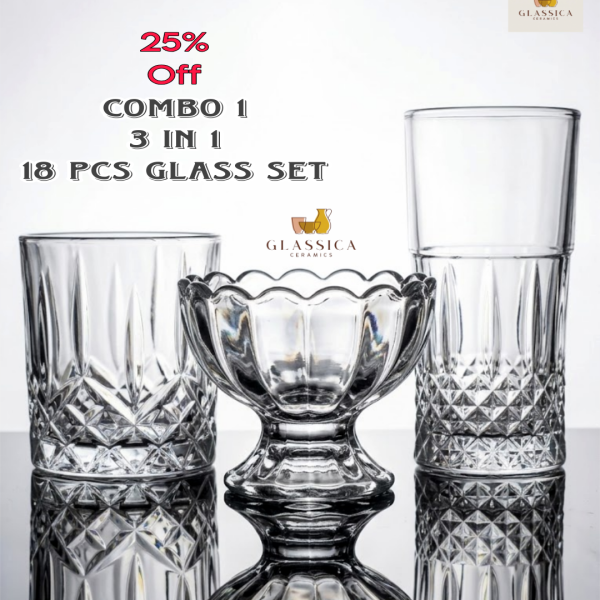 Glass Combo Set 3 in 1